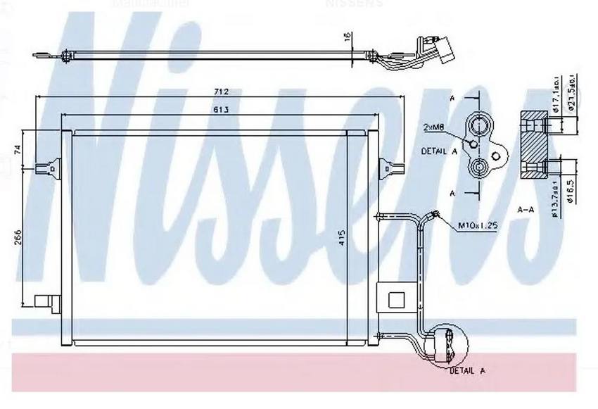 Audi A/C Condenser 8D0260403G - Nissens 94601